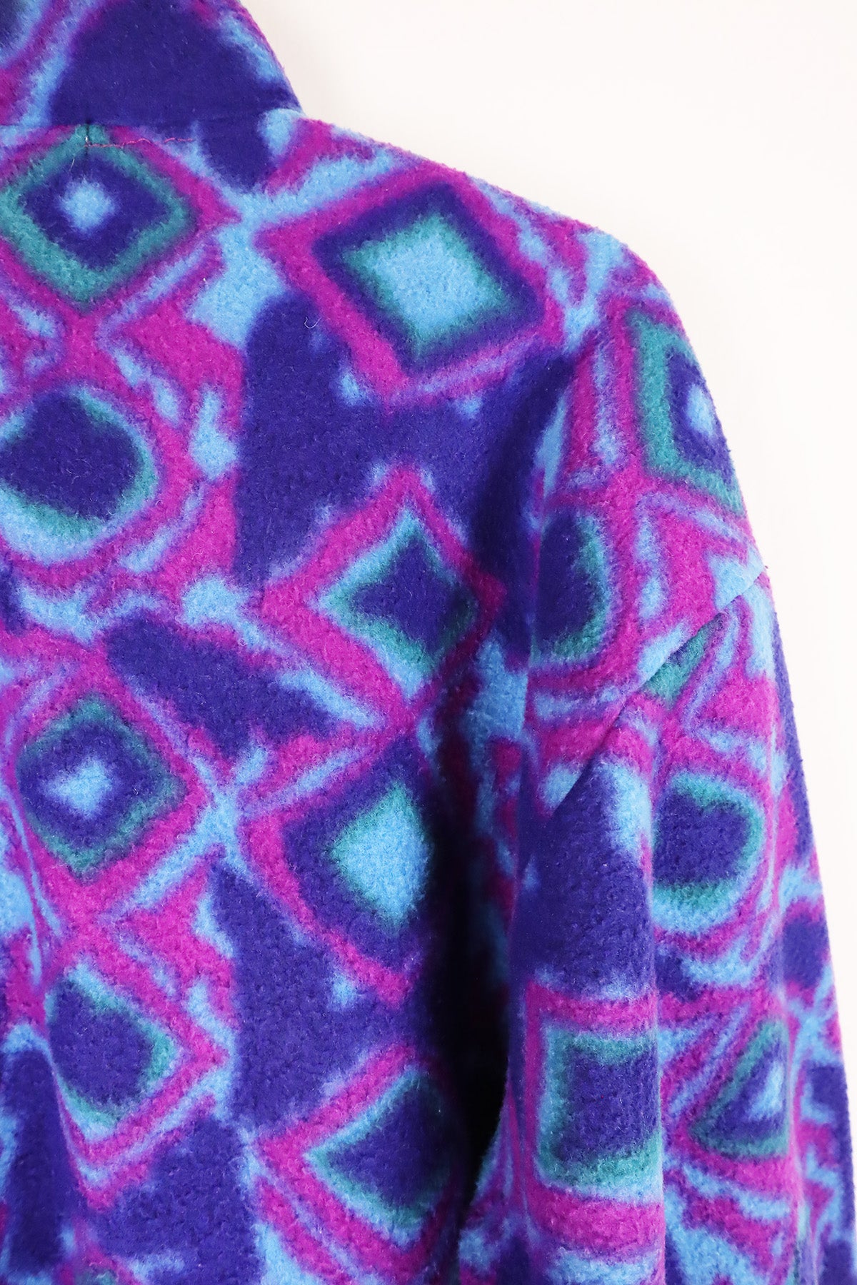 Fleece Pullover Vintage Rauten ( Gr. L/XL )