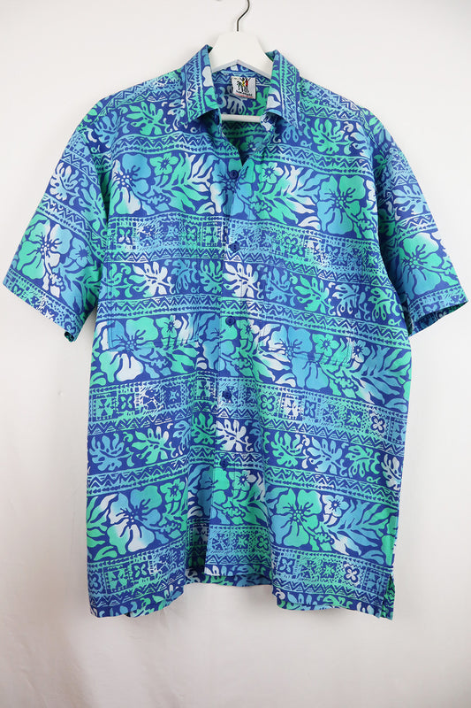 Hemd Vintage Hawaii Blau ( Gr. L )