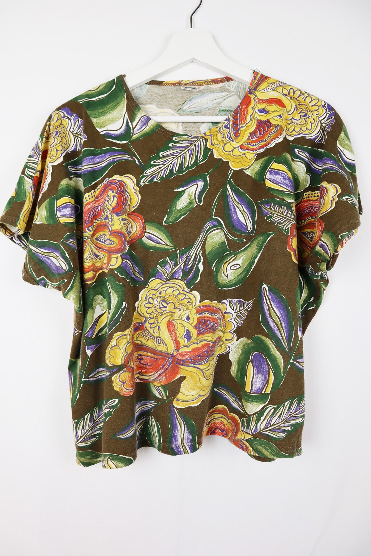 T-Shirt Vintage Ornamentale Blumen ( Gr. M )