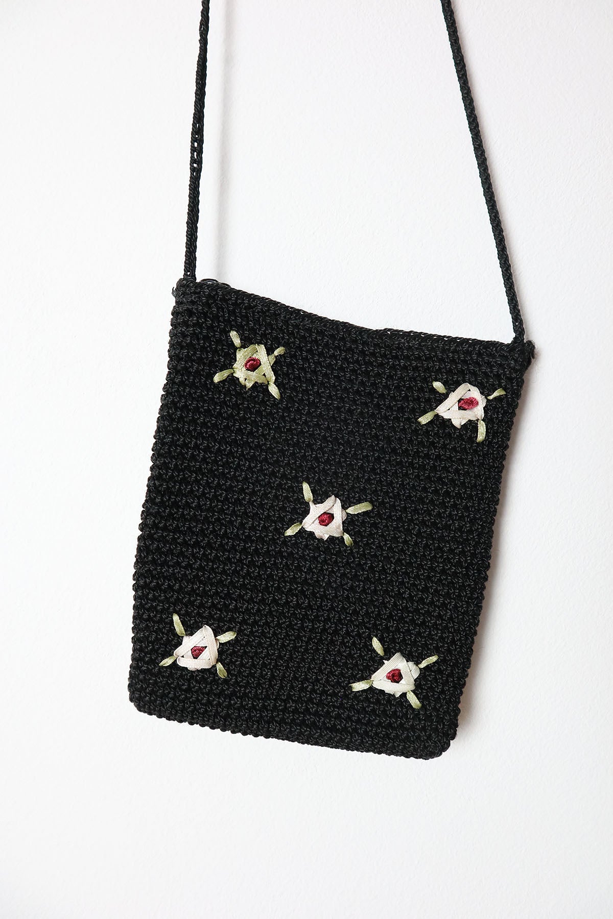 Vintage Small Bag With Flower Embroidery