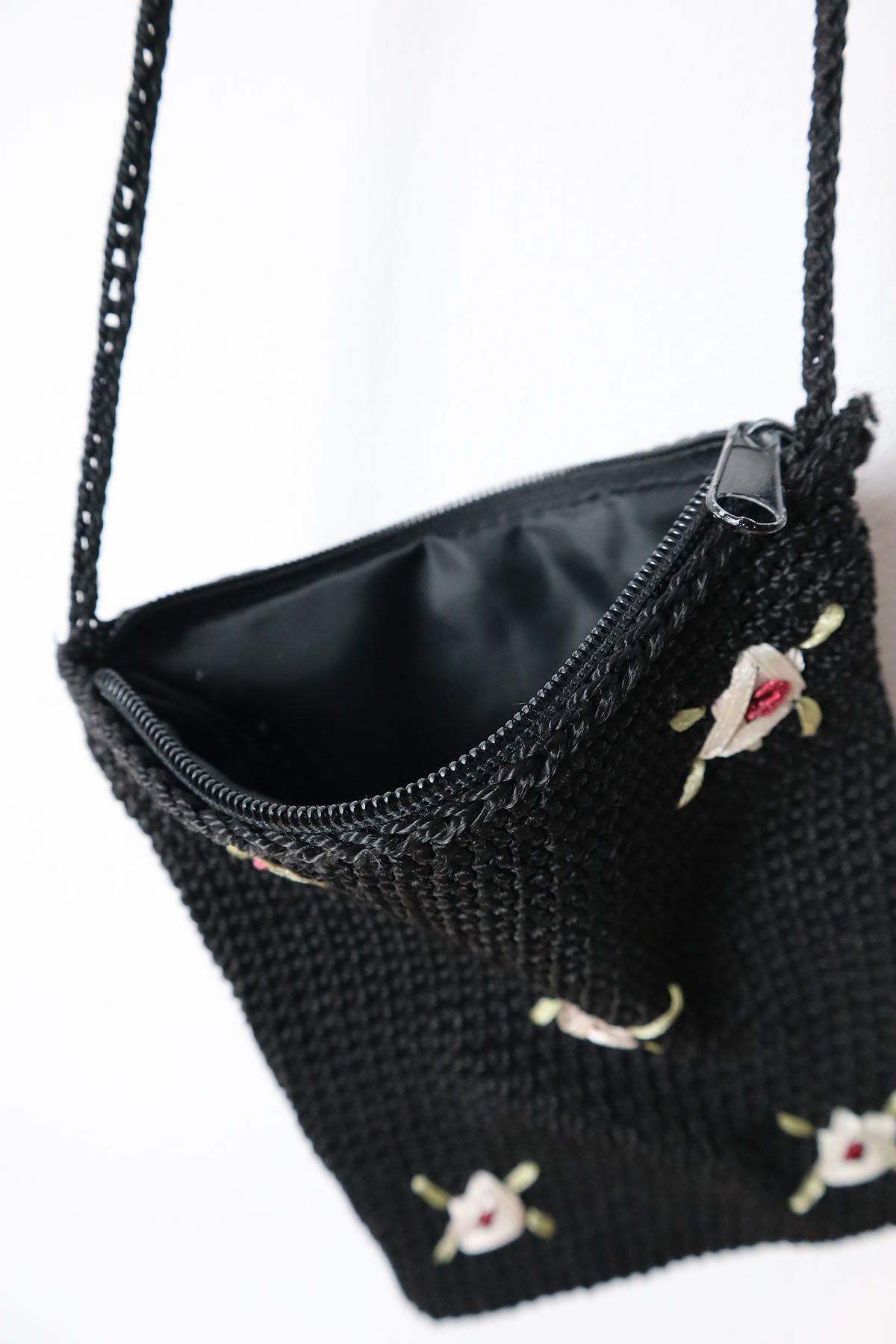 Vintage Small Bag With Flower Embroidery