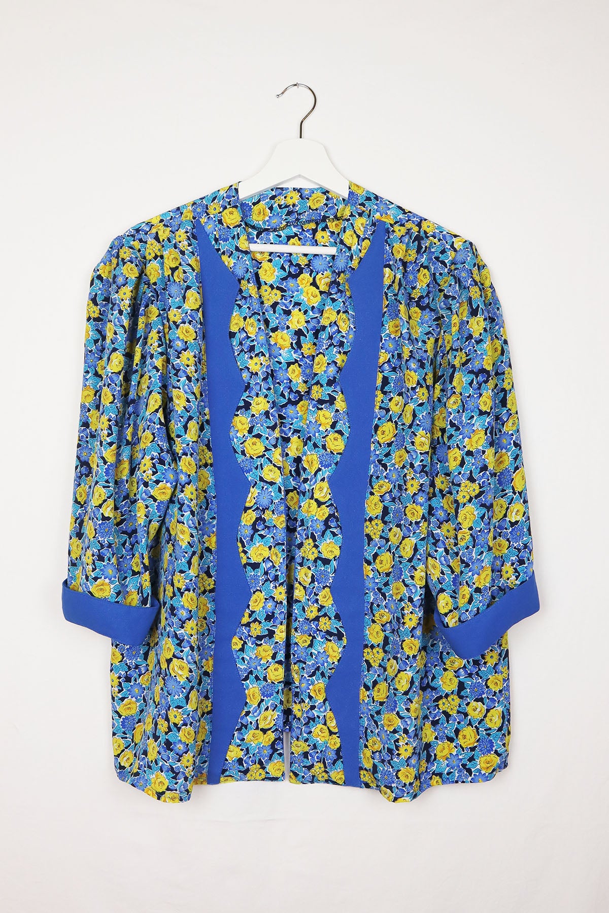 Bluse Vintage in Cardigan Optik ( Gr. M/L)