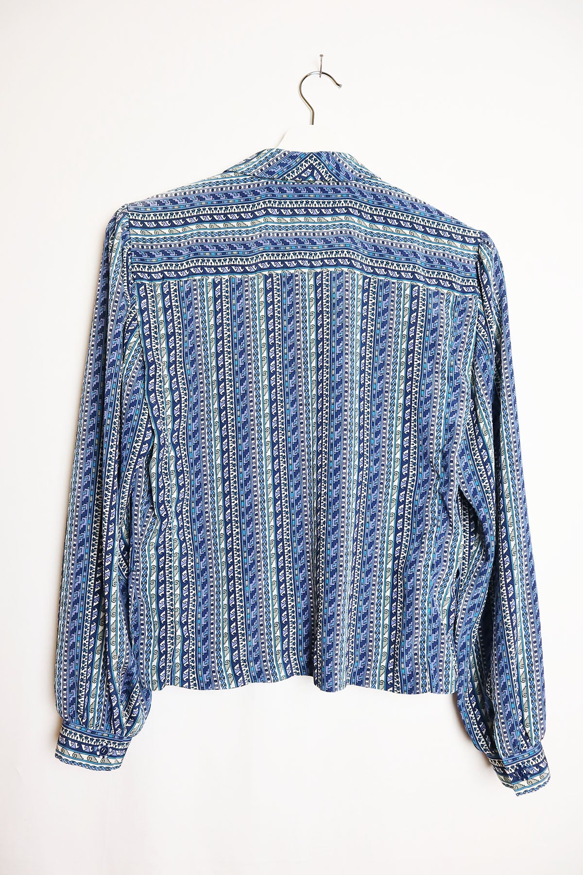 Handmade Bluse Vintage Ethno Streifen ( Gr. S )