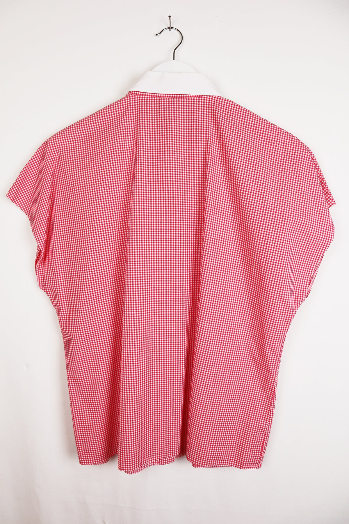 Bluse Vintage Rot Kleinkariert ( Gr. M )