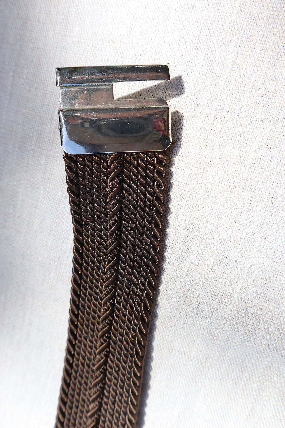Gürtel Vintage Kordel Braun
