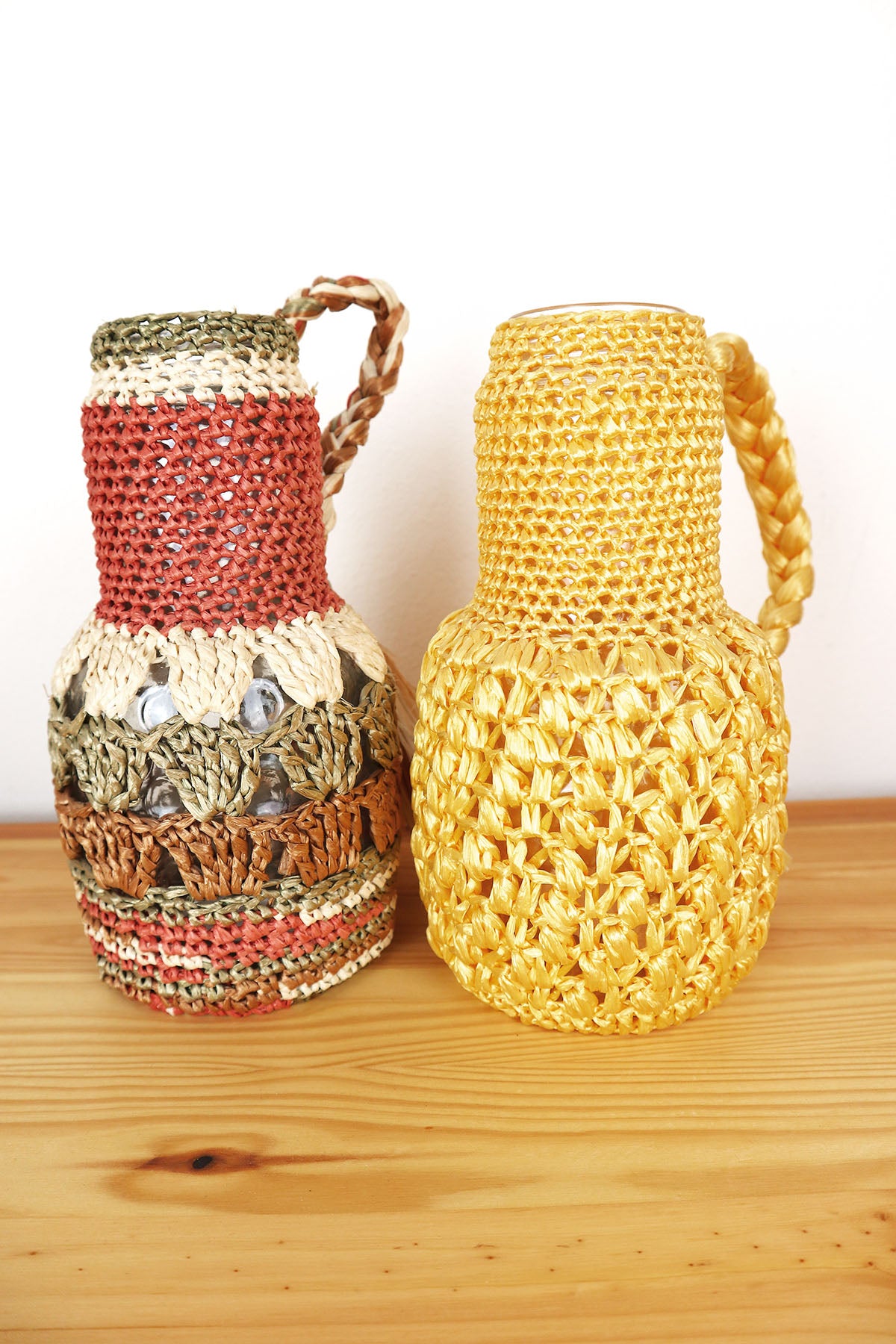 Crocheted Glass With Handle