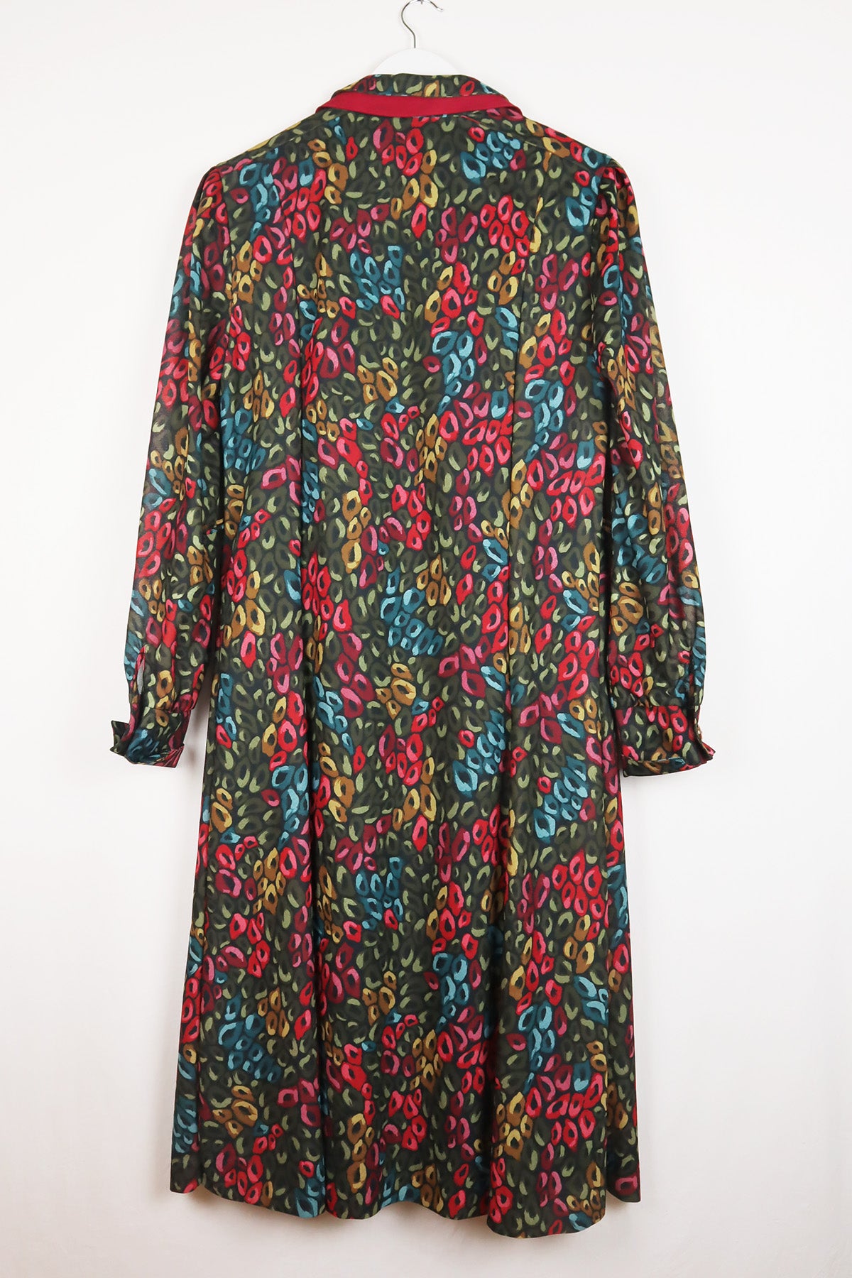Kleid Vintage Bunte Kreise ( Gr. M/L )