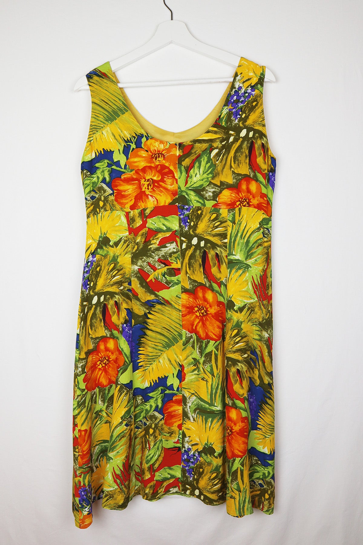 Kleid Vintage Betty Barclay Tropical ( Gr. M/L )