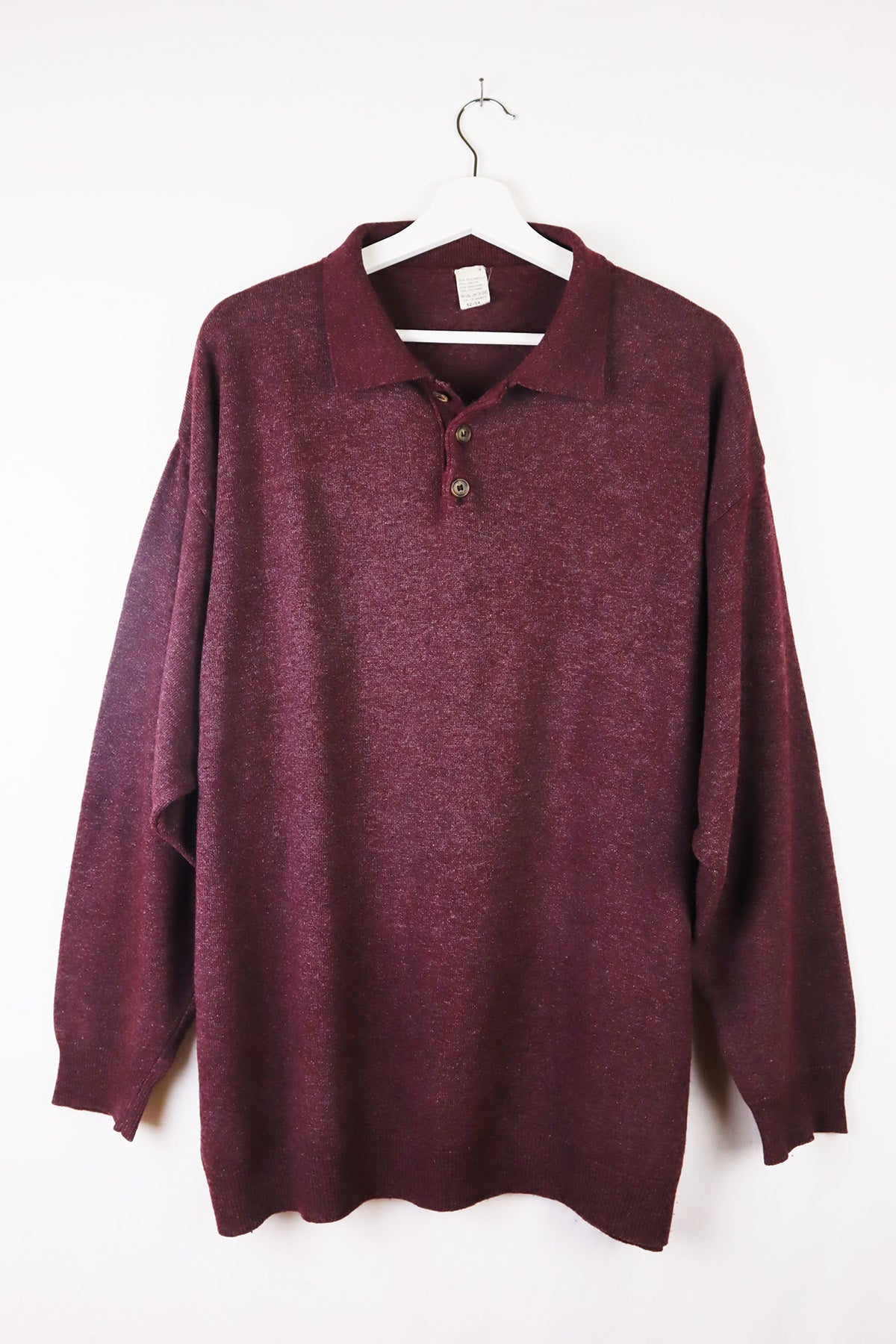Basic Pullover Vintage Dunkelrot ( Gr. XL/XXL )