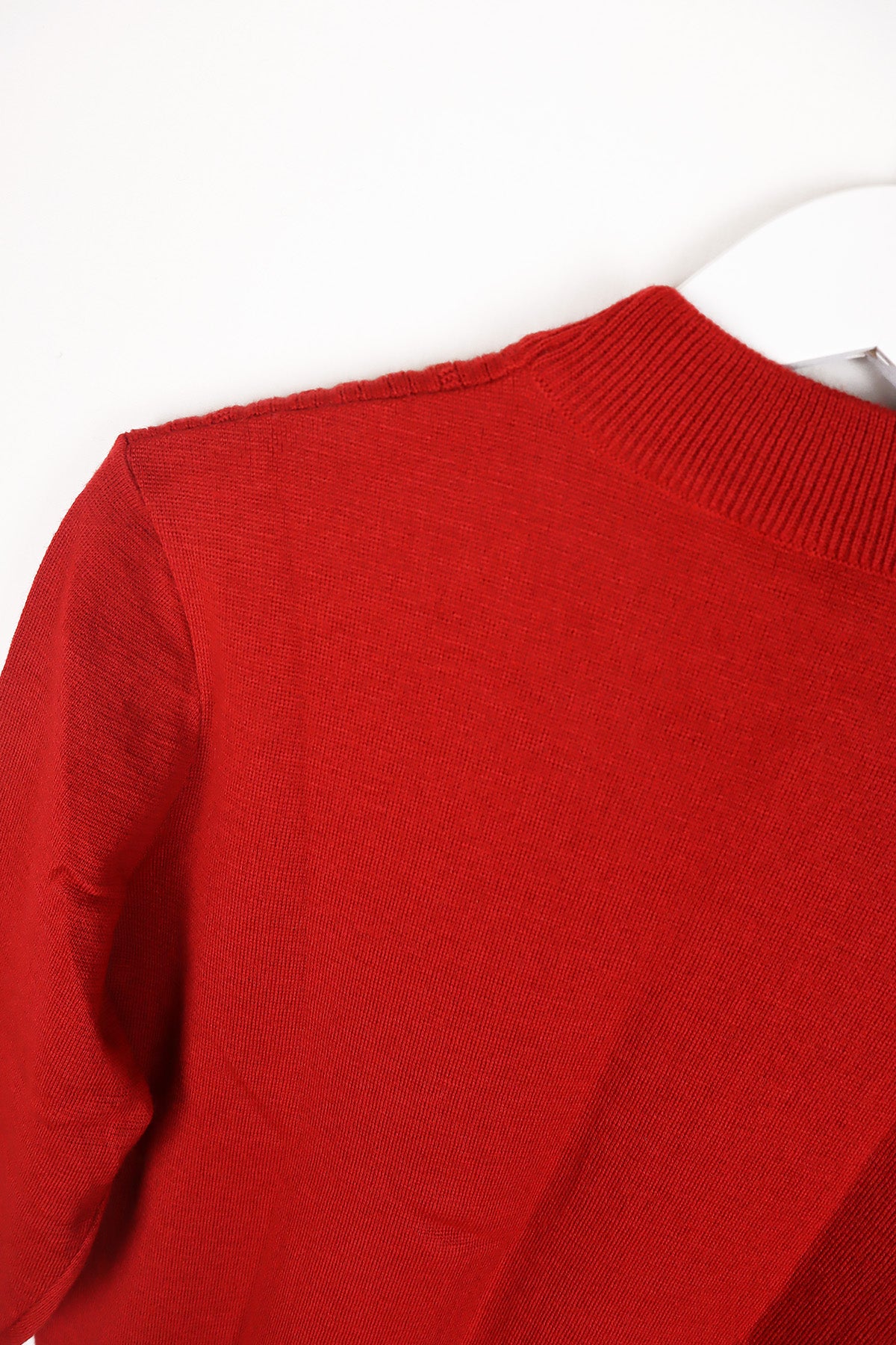 Feinstrick Vintage Pullover Rot ( Gr. S/M )