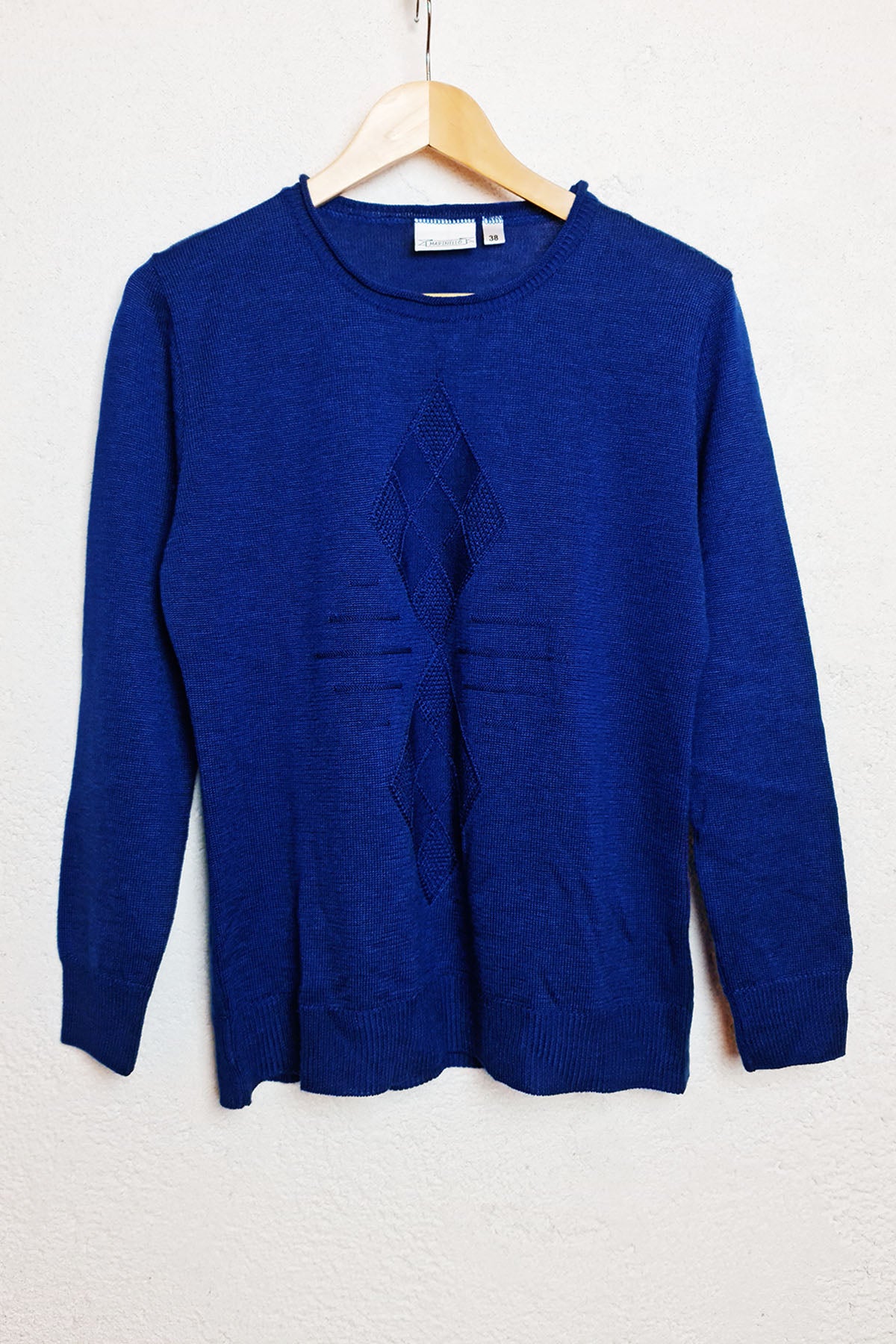 Royal Blue Vintage Pullover