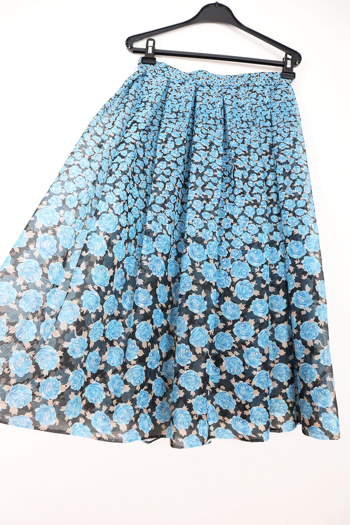Handmade Transparent Vintage Midi-Skirt