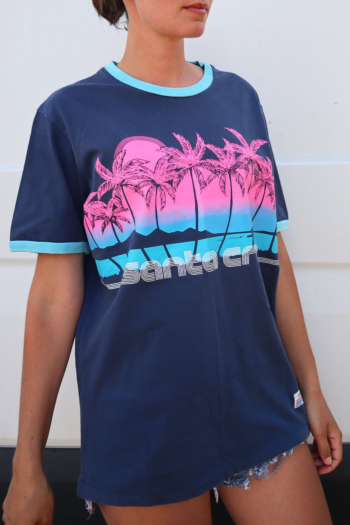 Palmtree Print Vintage Shirt