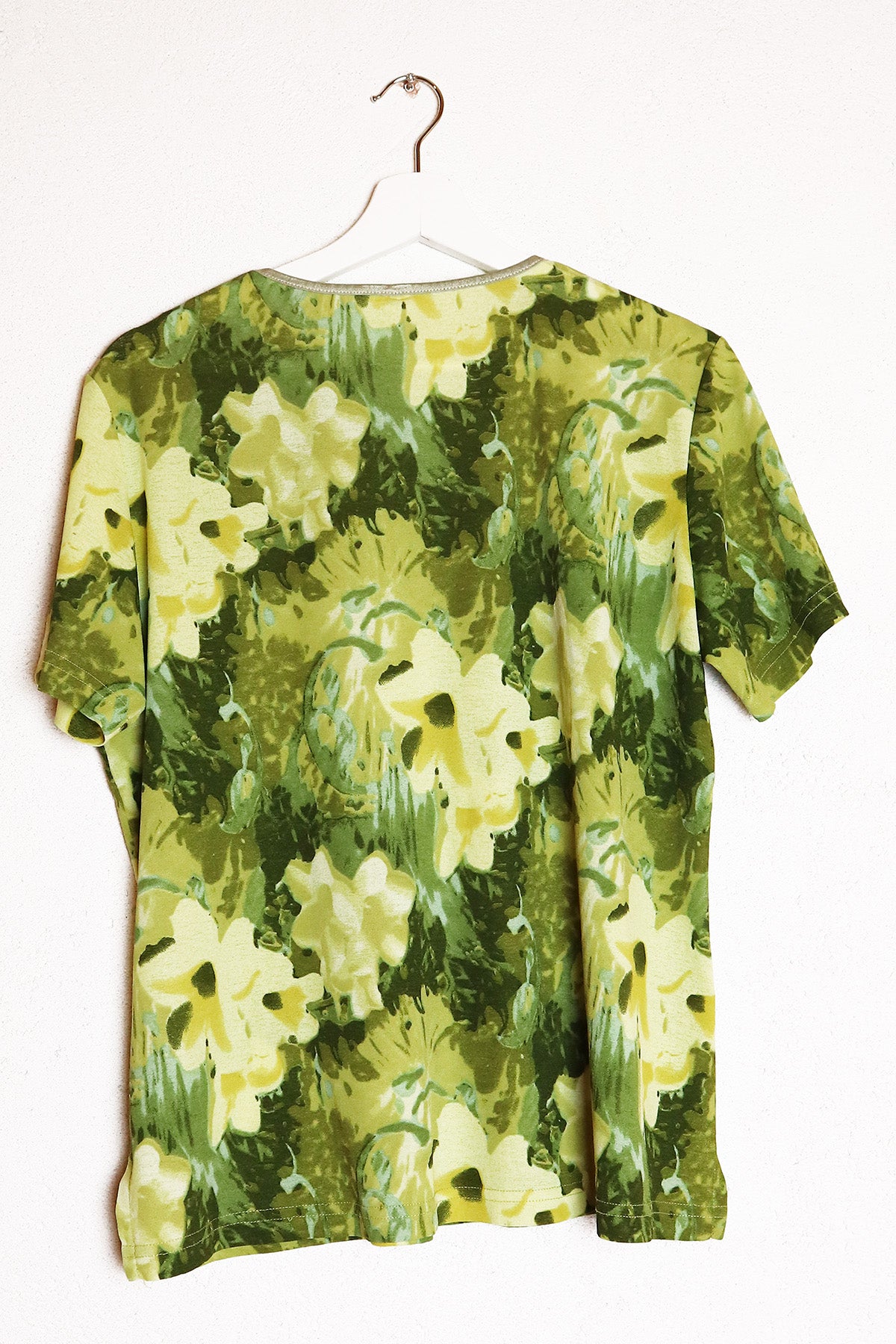 T-Shirt Vintage Grüne Blumen ( Gr. M-XL )