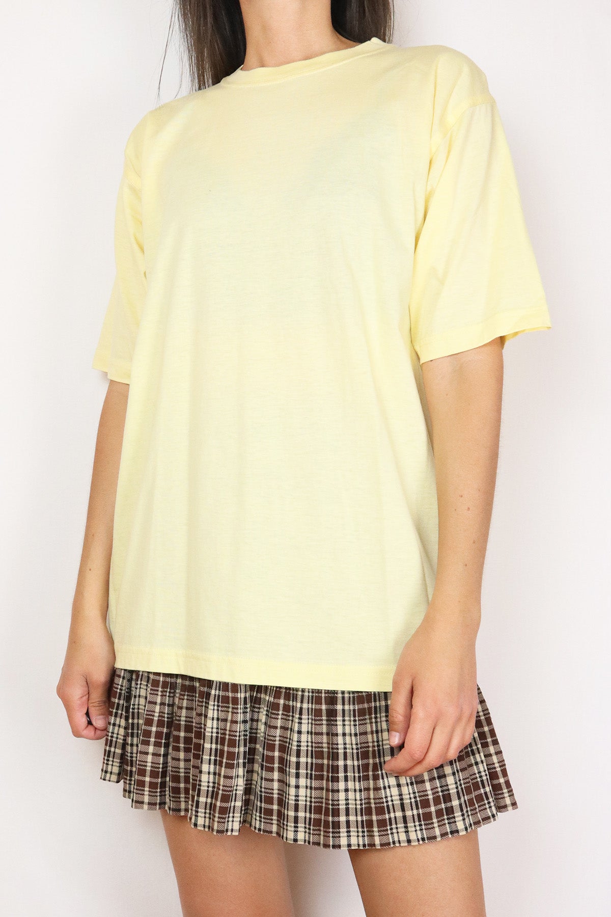 T-Shirt Vintage Pastell gelb ( Gr. S-XL )