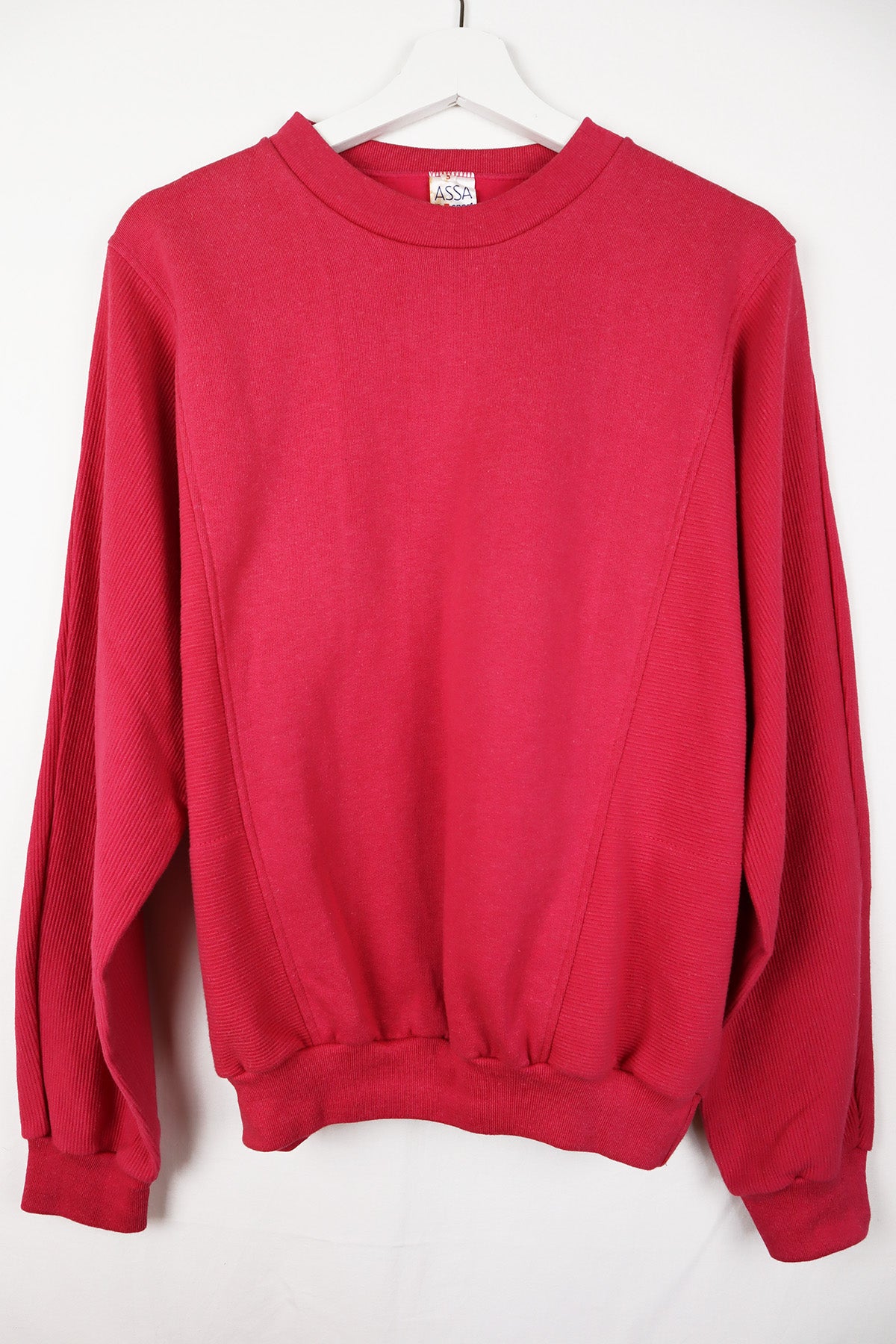 Sweater Vintage Himbeer Rot ( Gr. M )