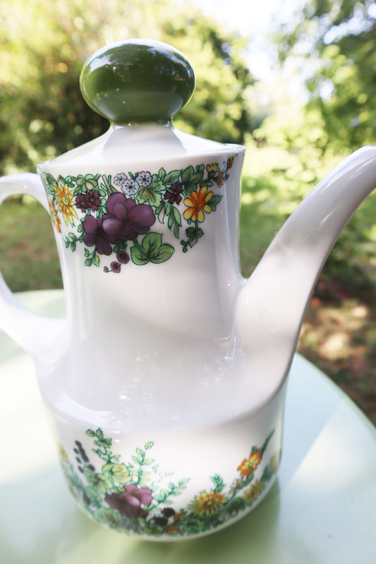 Teekanne Vintage Blumenwiese "Mitterteich"