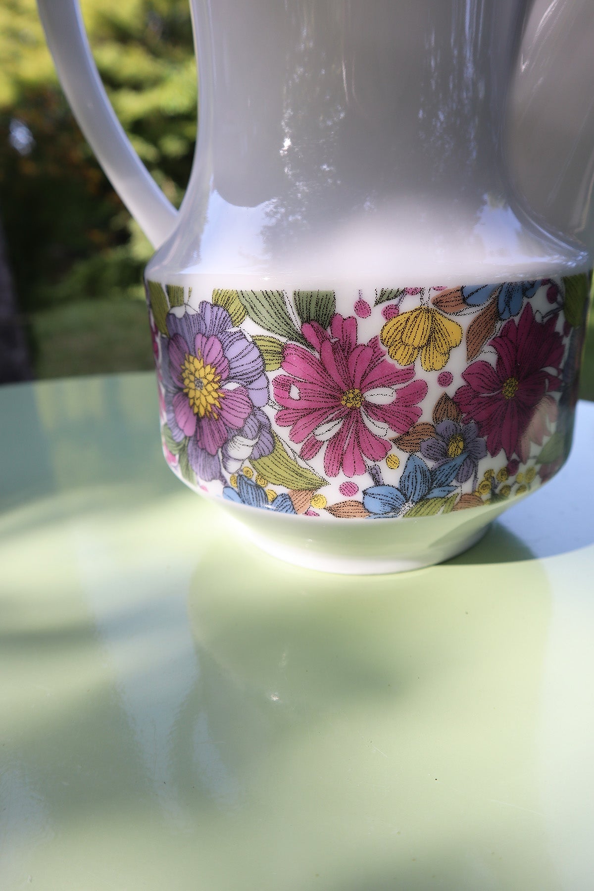 Teekanne Vintage Lila Blumen Seltmann Weiden "Anja"